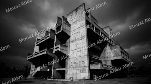 Brutalist concrete architecture