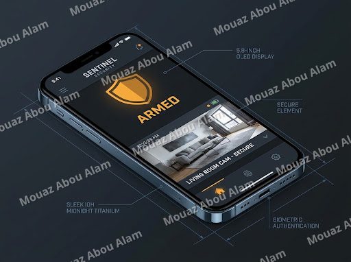 Mobile command application mockup