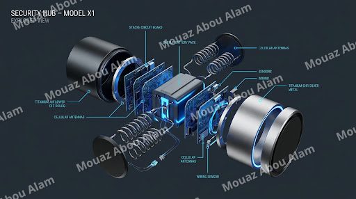 Exploded view of Fortress Hub